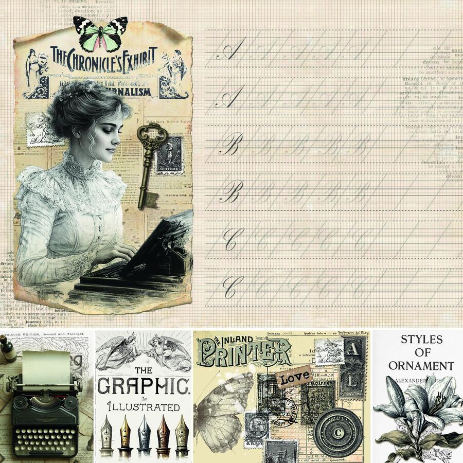 Typographic Paper Pad 20,3 x 20,3 