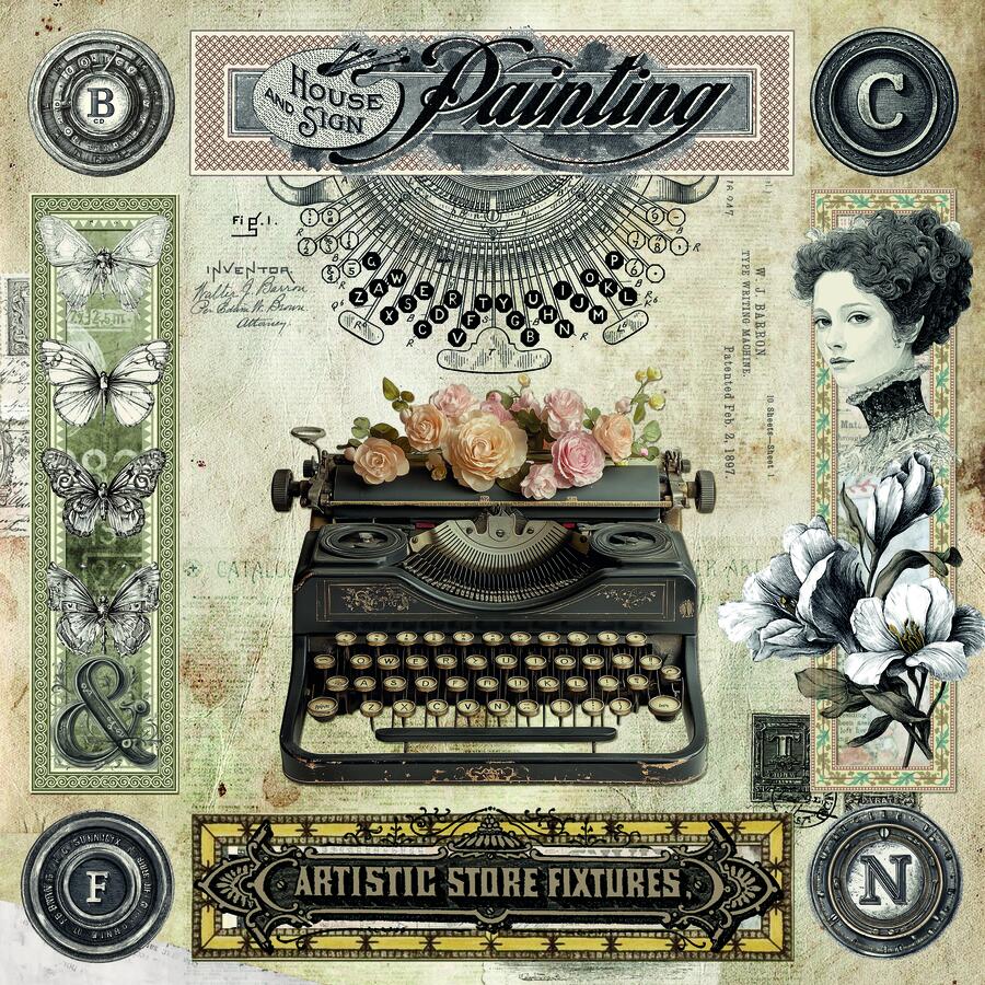 Typographic Paper Pad 20,3 x 20,3 