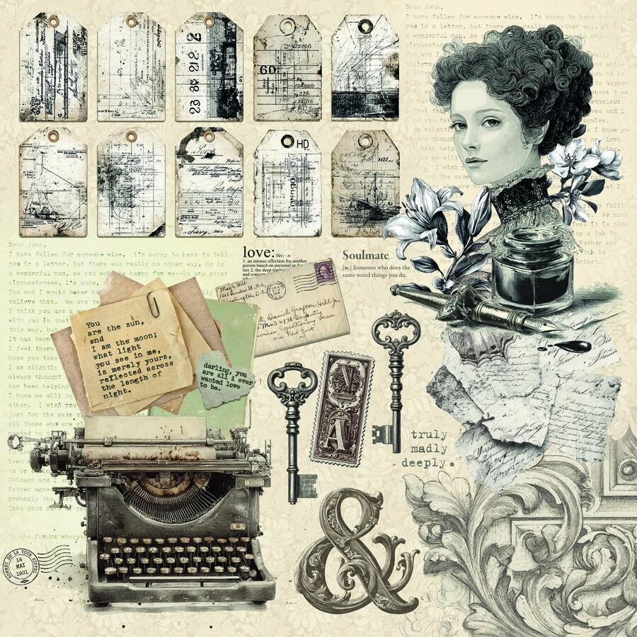 Typographic Paper Pad 20,3 x 20,3 