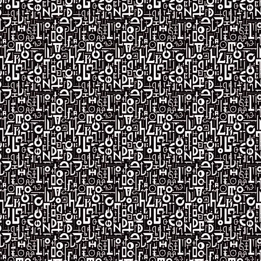 Typographic Paper Pad 20,3 x 20,3 