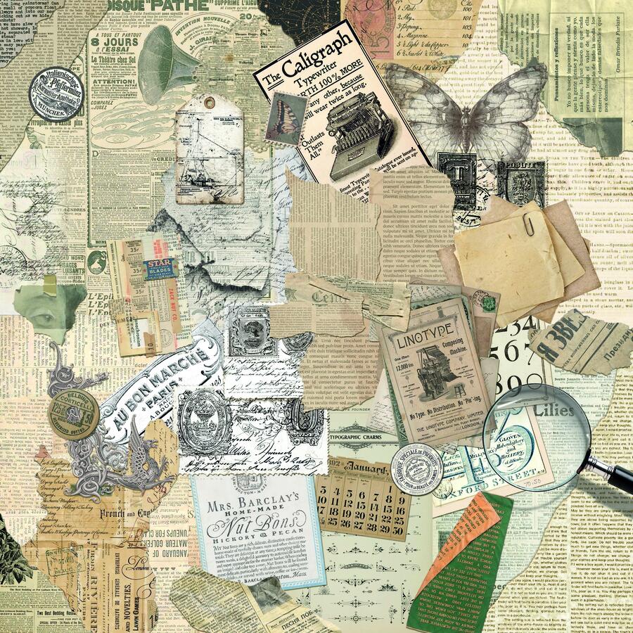 Typographic Paper Pad 20,3 x 20,3 