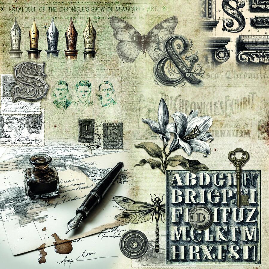 Typographic Paper Pad 20,3 x 20,3 