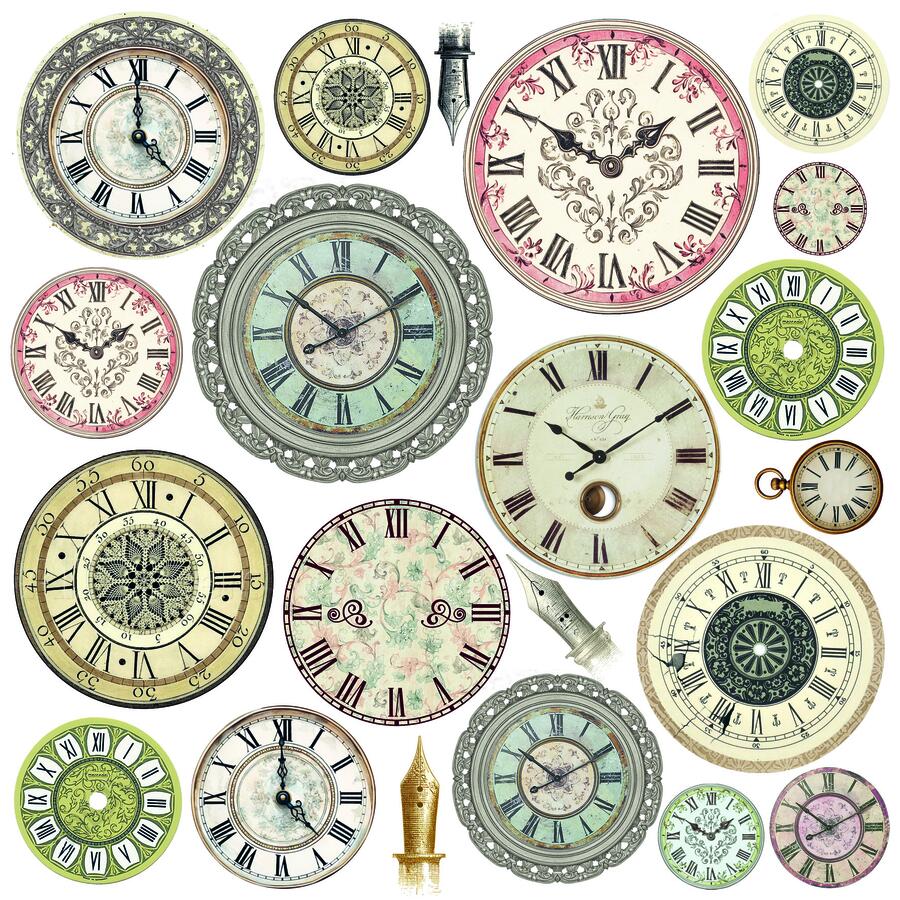 Typographic Fussy Cut pad 15 x 15 cm