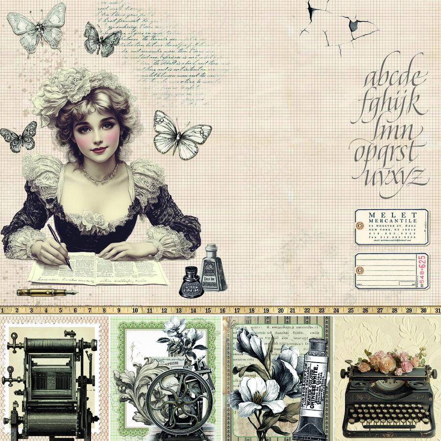 Typographic Paper pad 30,5 x 30,5 