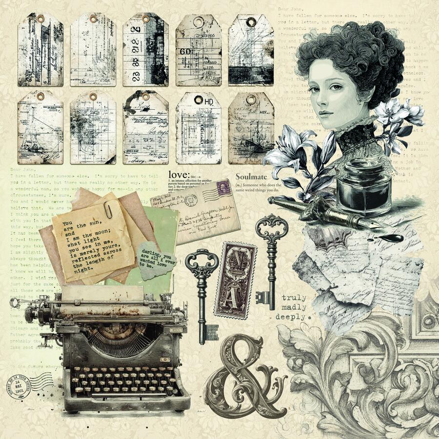 Typographic Paper pad 30,5 x 30,5 