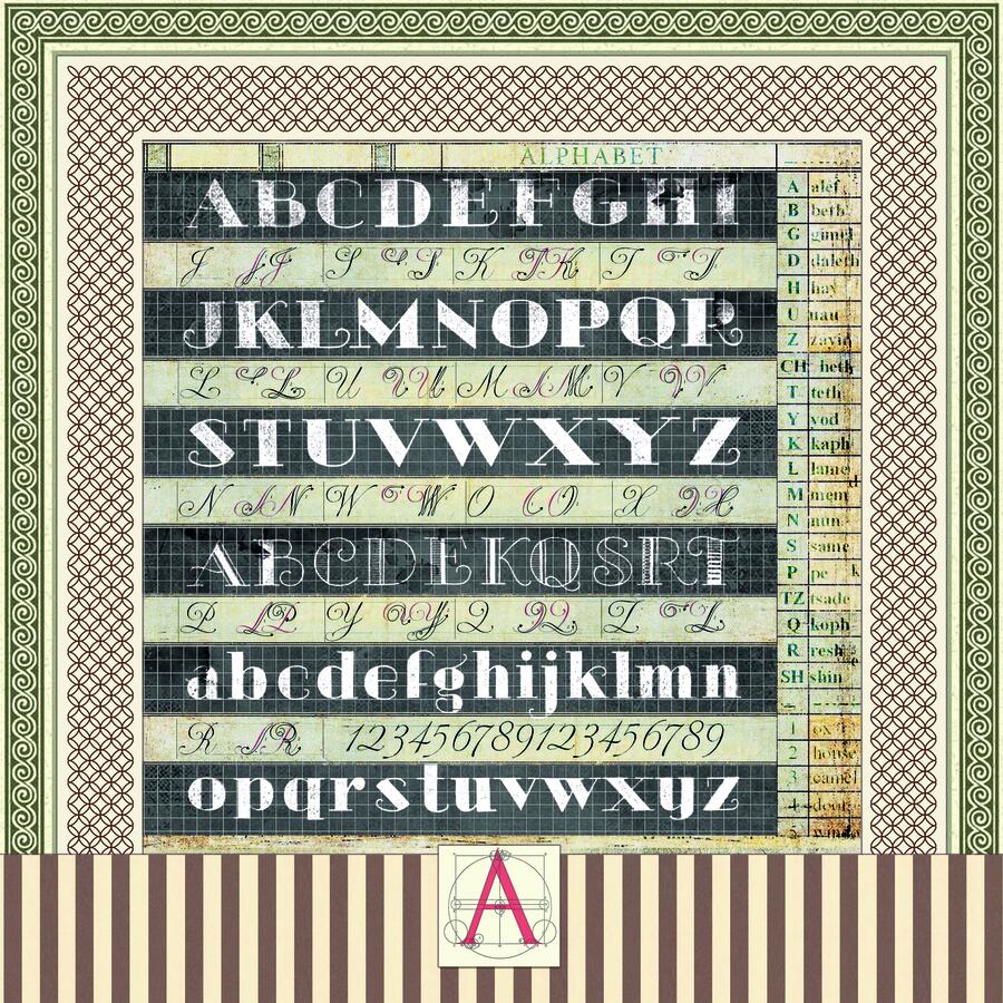 Typographic Paper pad 30,5 x 30,5 