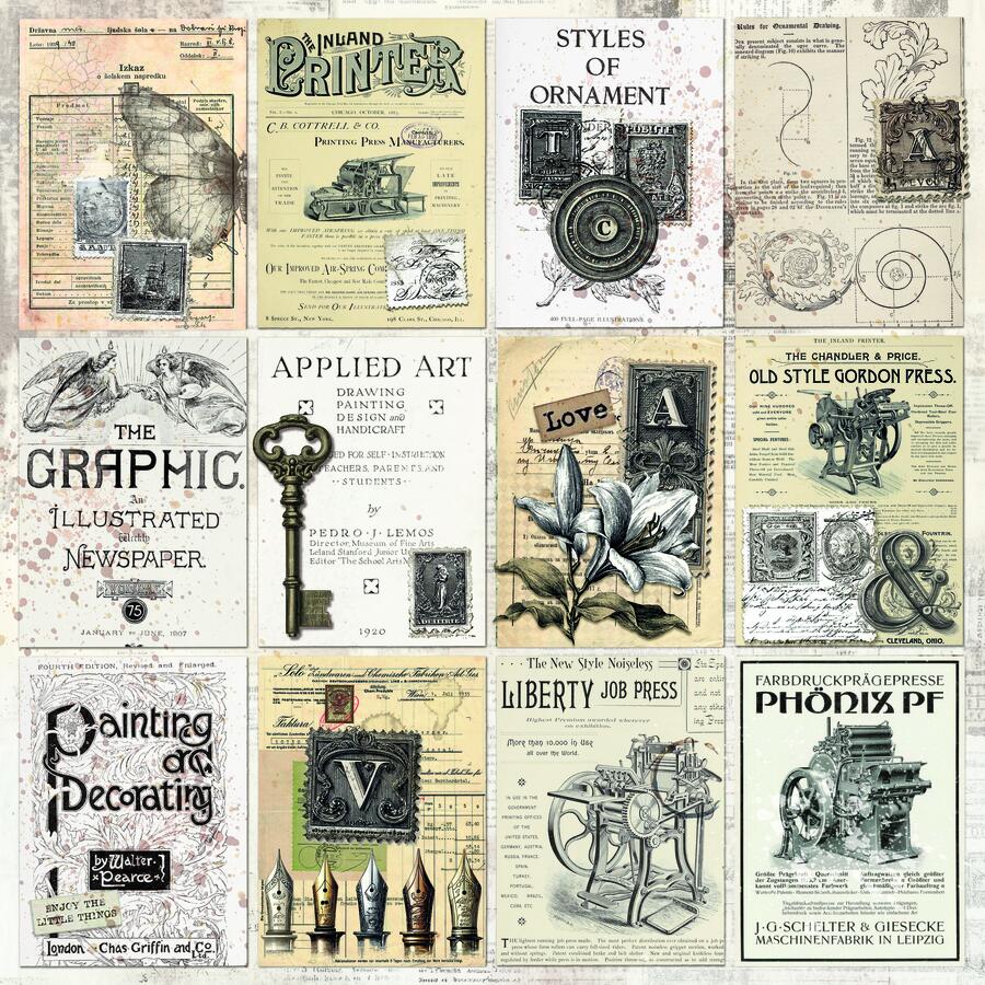 Typographic Paper pad 30,5 x 30,5 