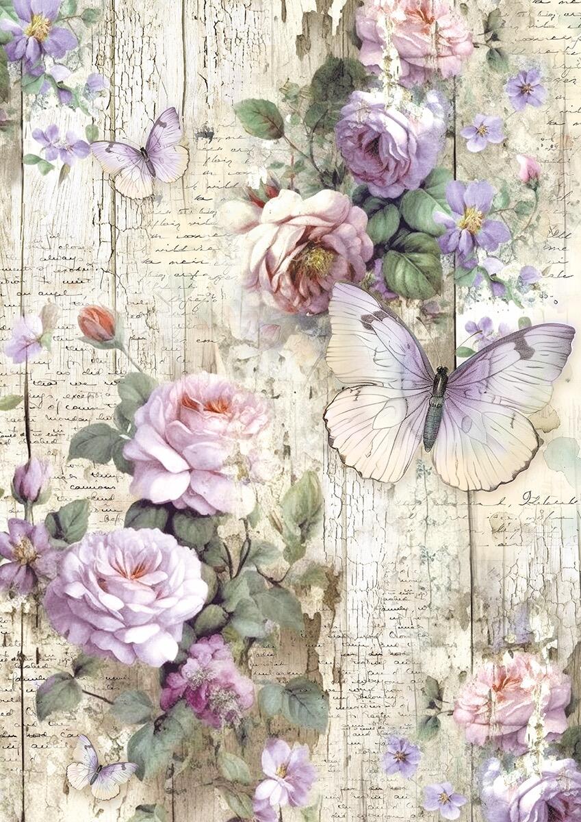 Tissue Paper A4 Mix 6 pz Whimsical Butterflies