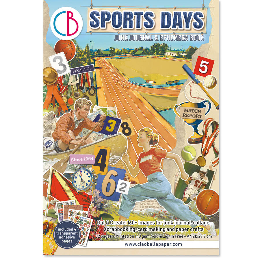 Junk Journal Ephemera Book Sports Days