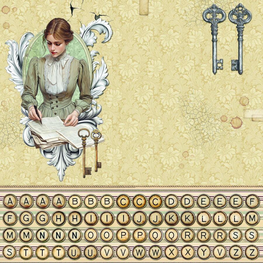 Typographic Patterns pad 30,5 x 30,5 