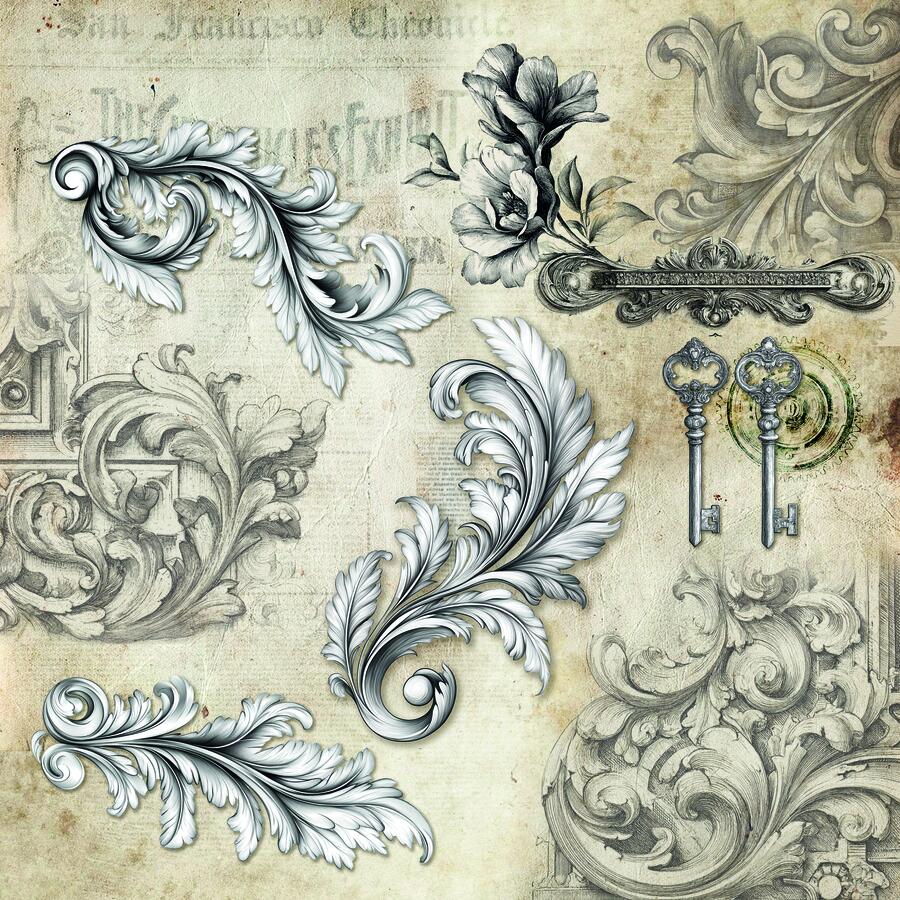 Typographic Patterns pad 30,5 x 30,5 