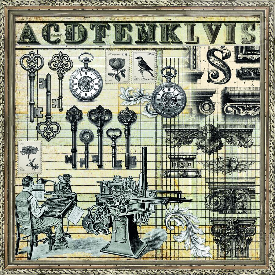 Typographic Patterns pad 30,5 x 30,5 