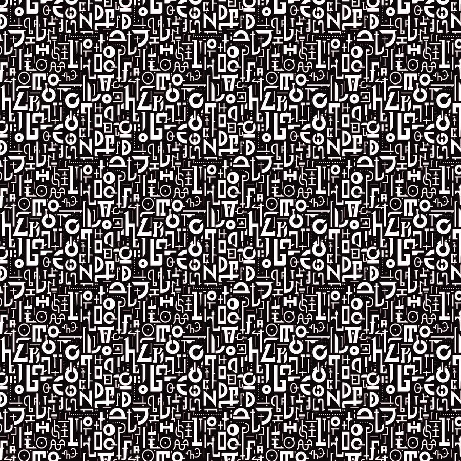 Typographic Patterns pad 30,5 x 30,5 