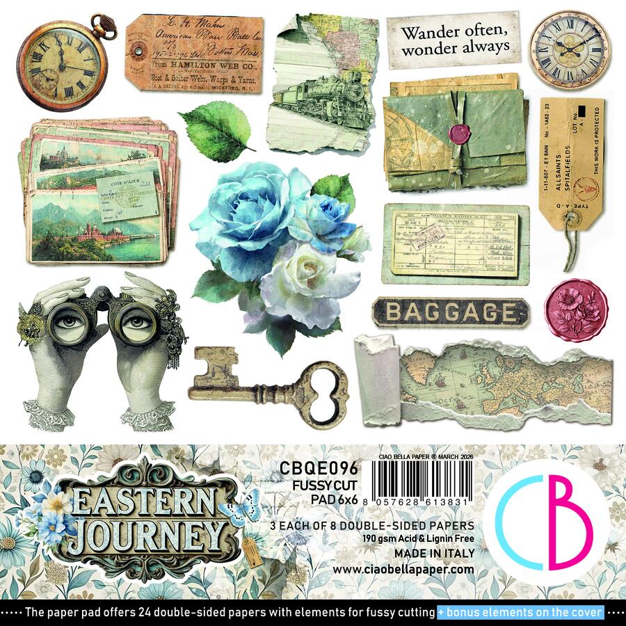 Eastern Journey Fussy Cut pad 15 x 15 cm