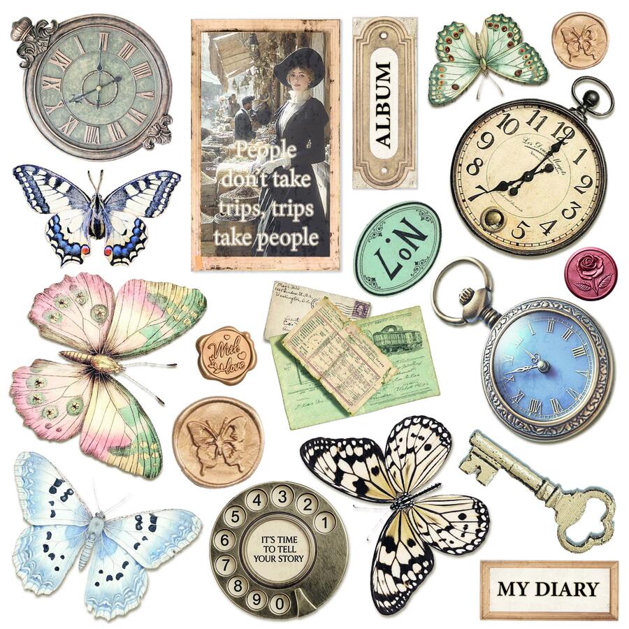 Eastern Journey Fussy Cut pad 15 x 15 cm