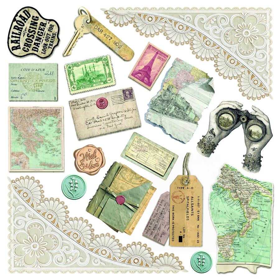 Eastern Journey Fussy Cut pad 15 x 15 cm