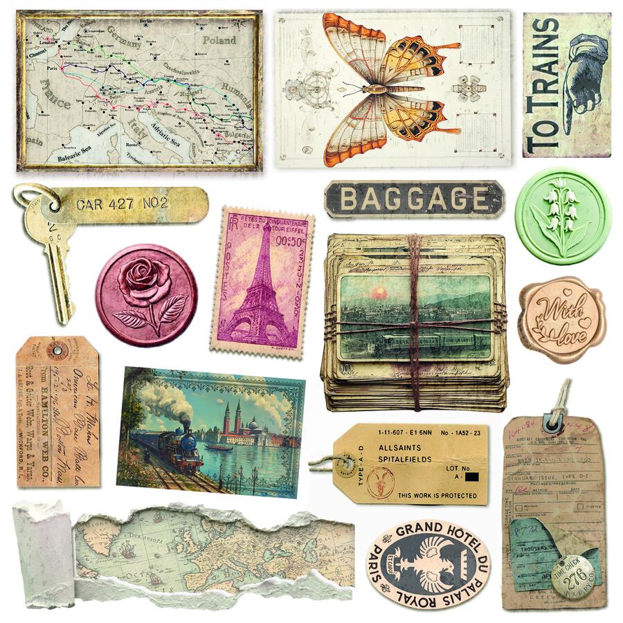 Eastern Journey Fussy Cut pad 15 x 15 cm