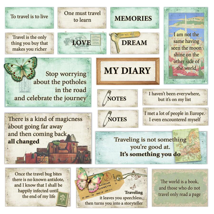 Eastern Journey Fussy Cut pad 15 x 15 cm