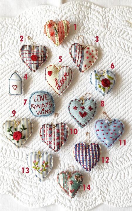 ❤️ SPILLE CUORE RICAMATE ❤️ € 15,00