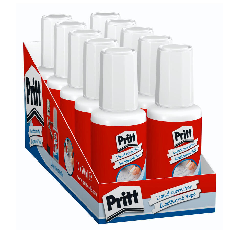 CORRETTORE A PENNELLO PRITT FLUID 1620 20ML - Conf. 10 pz
