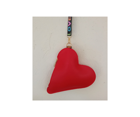 Pochette "Cuore Sacro" – Passion Red