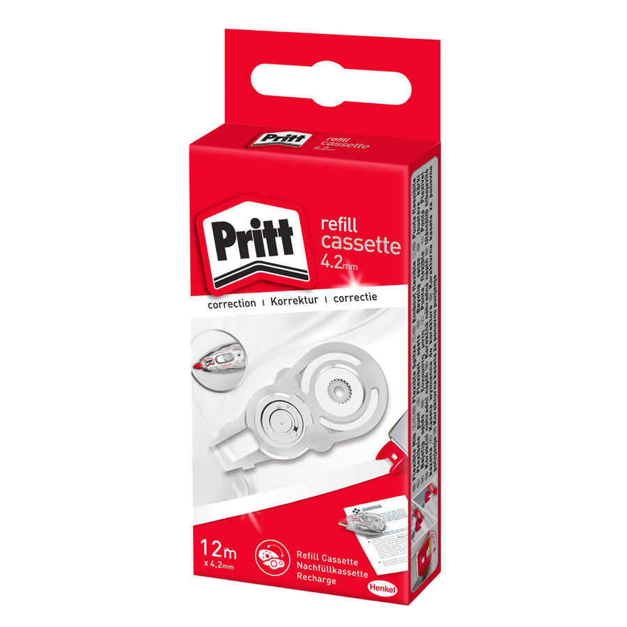 REFILL CORRETTORE A NASTRO 4,2MMX12M PRITT ROLLER - Conf. 10 pz