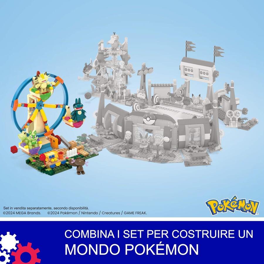 Pokèmon Costruzioni Mega Ruota panoramica 393 pezzi - Mattel - HXF80 - 8+