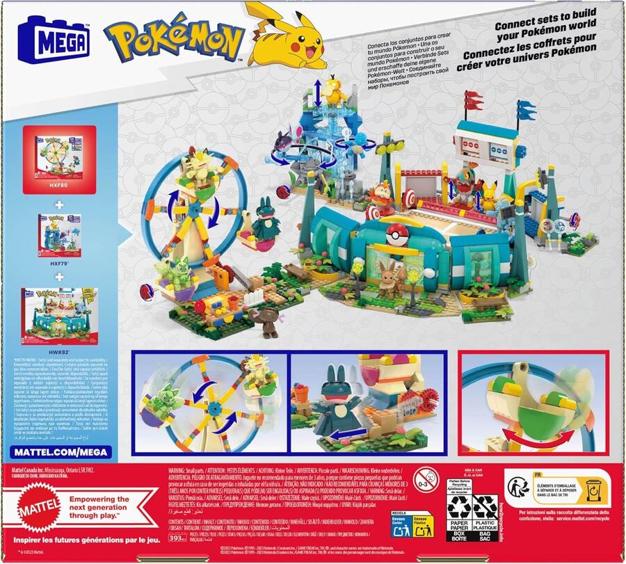 Pokèmon Costruzioni Mega Ruota panoramica 393 pezzi - Mattel - HXF80 - 8+