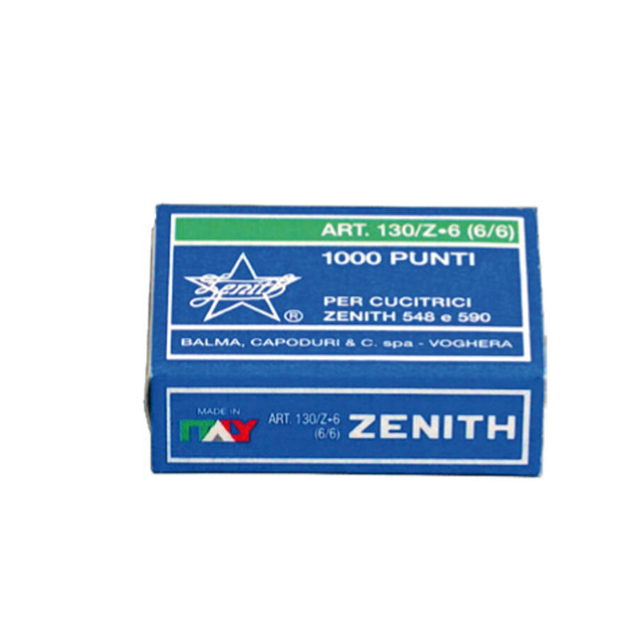 PUNTI CUCITRICE ZENITH mod. 130/Z in acciaio zincato - conf. 10 pz