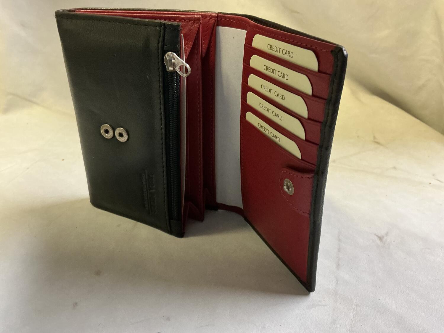 Portafoglio donna Gilu Ner/rosso 1164