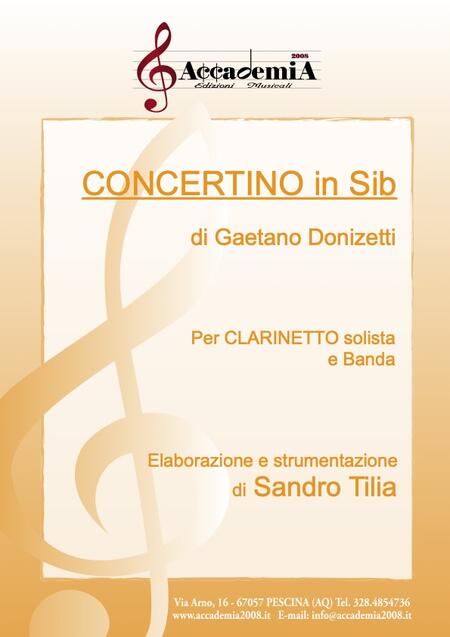 CONCERTINO IN SIb (Per Banda) - Sandro Tilia - Gaetano Donizetti