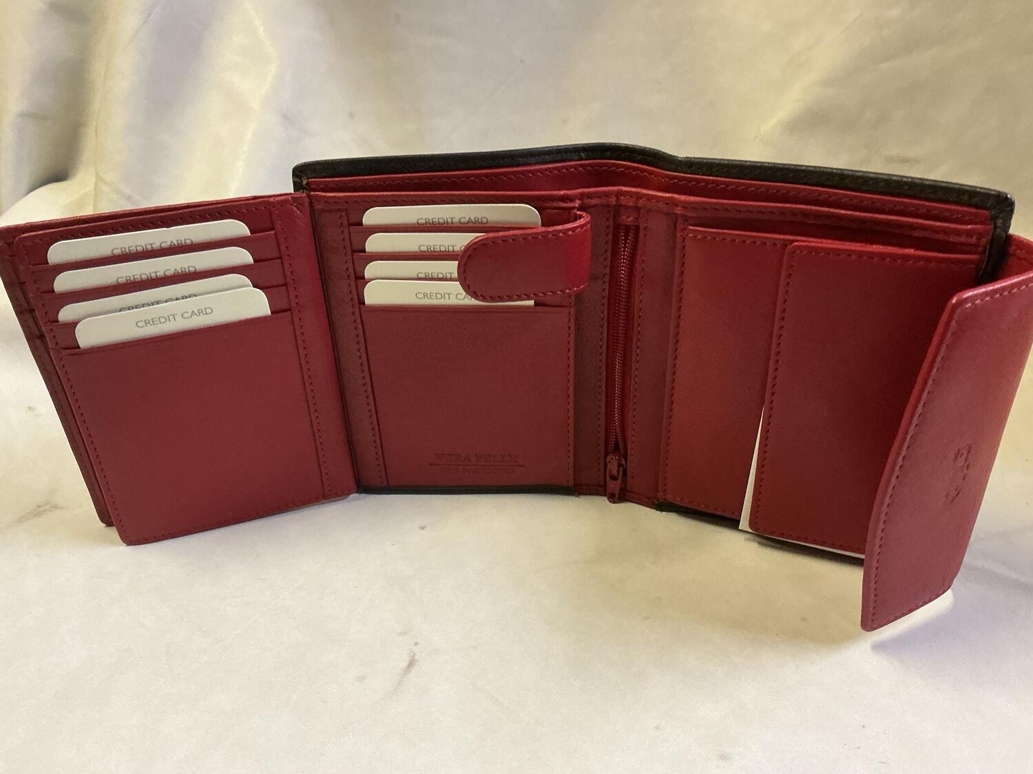 Portafoglio donna Gilu Nero/rosso 616