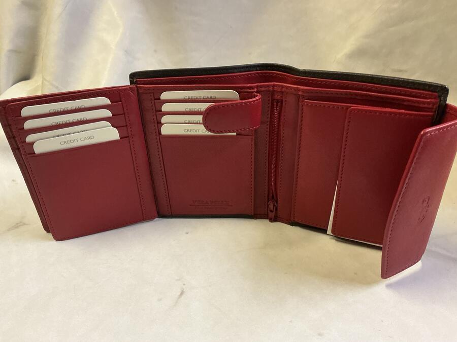 Portafoglio donna Gilu Nero/rosso 616