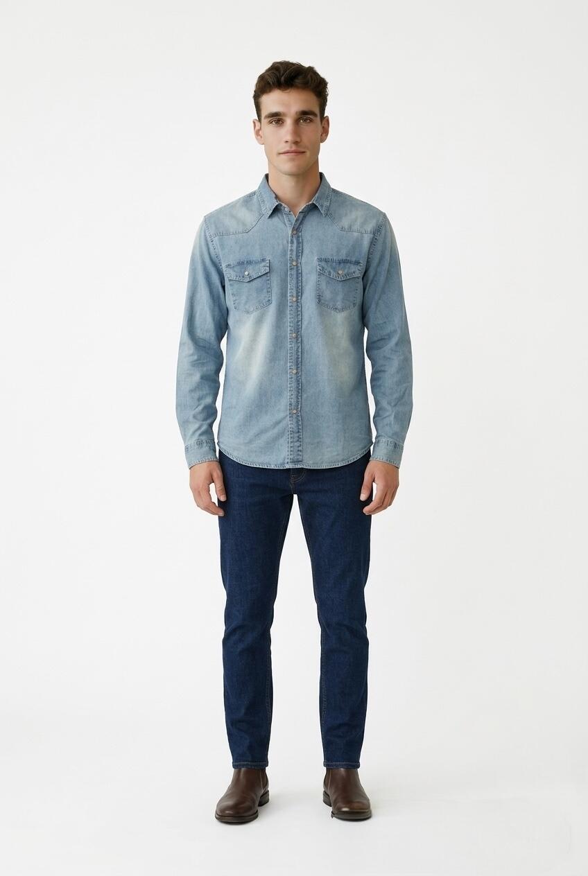 Telamira Camicia In Denim 