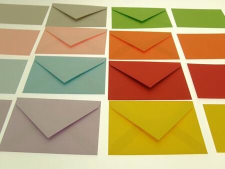 BIGLIETTI FANTASIA ASSORTITI 5 COLORI TENUI F.TO 7X11 CF100/100