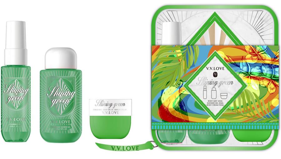 V.V.LOVE KIT ACQUA PROFUMATA DA 40 ml+SHOWER GEL DA 50 ml+CREMA CORPO DA 50 ml
 [Quantità minima è di 6 pezzi]