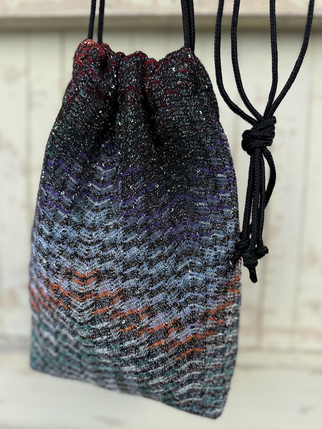 Secchiello  multicolore con lurex