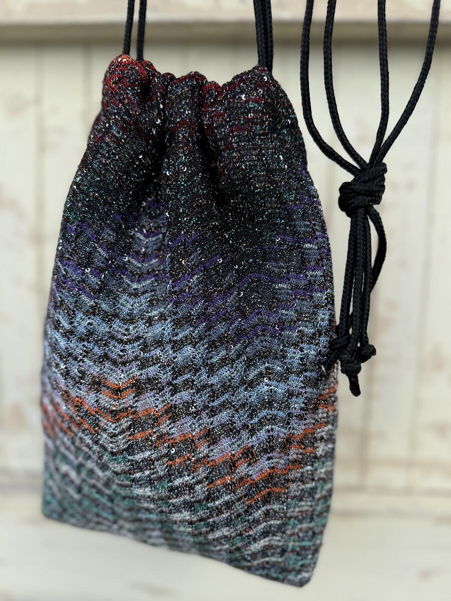 Secchiello  multicolore con lurex