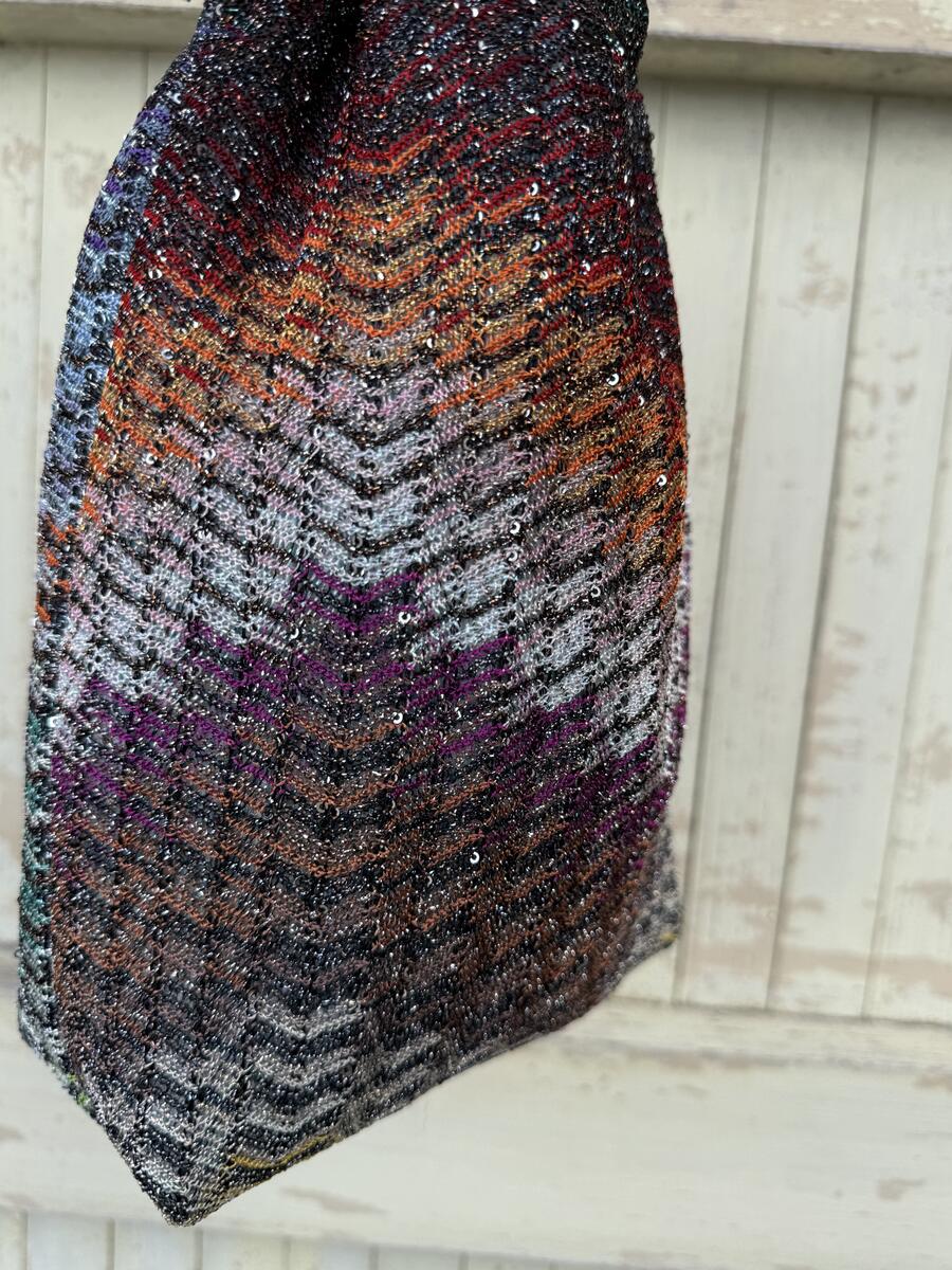 Secchiello  multicolore con lurex