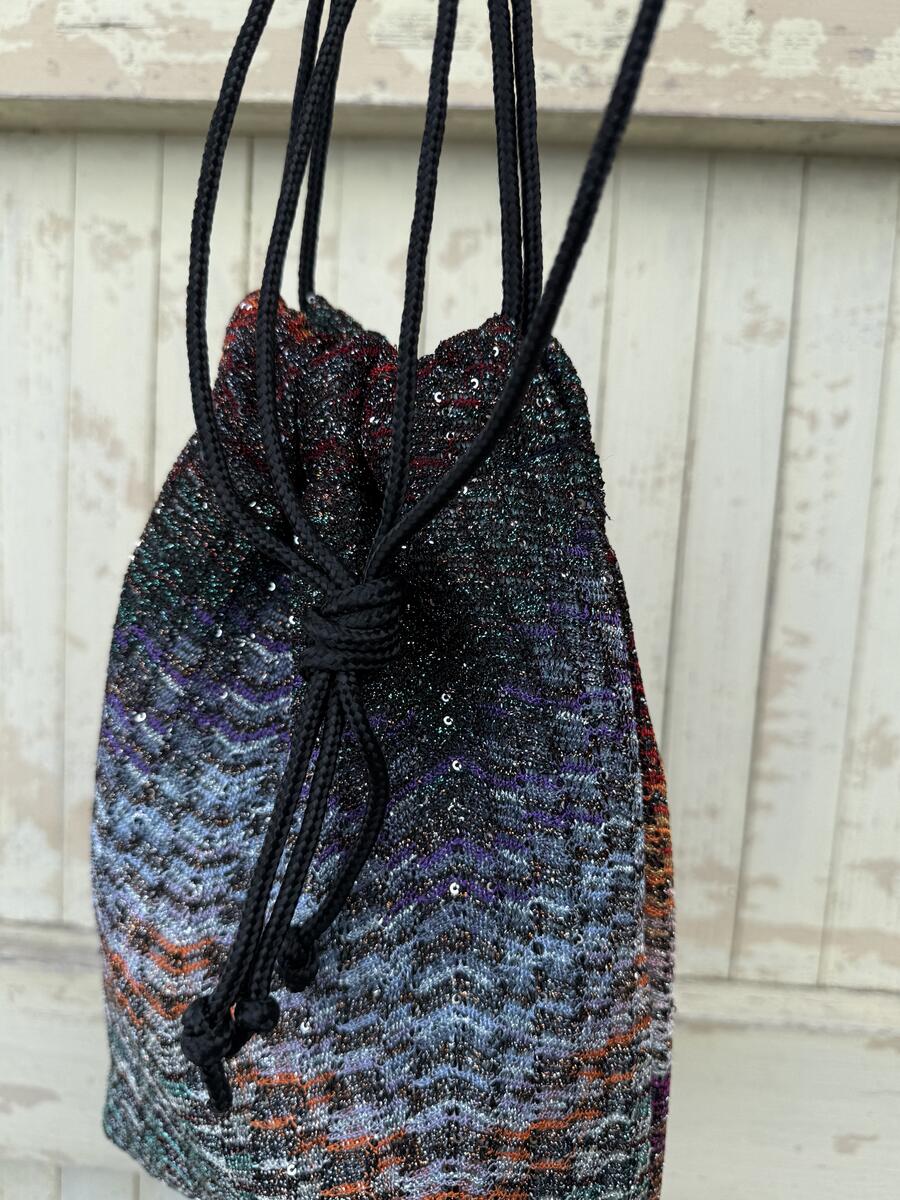 Secchiello  multicolore con lurex