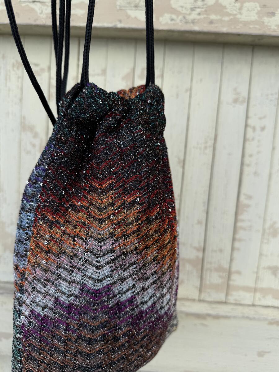 Secchiello  multicolore con lurex