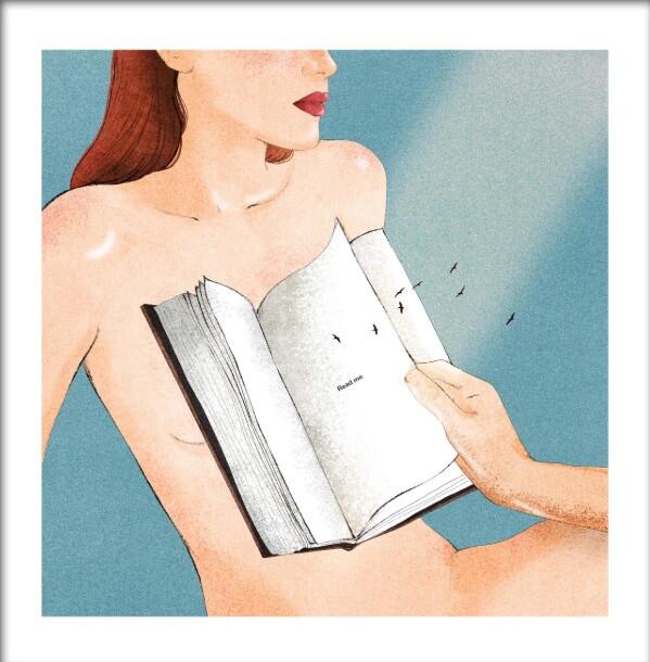 GIULIA ROSA - STAMPA ARTISTICA  30x30 cm: Read me