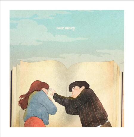 GIULIA ROSA - STAMPA ARTISTICA  30x30 cm: Our story