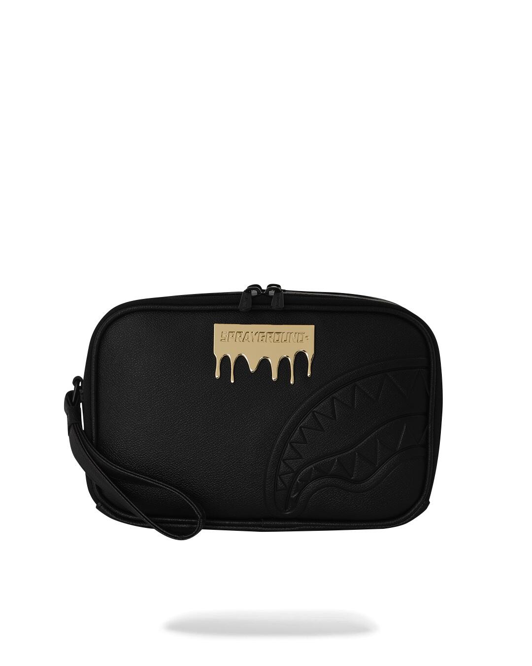 Sprayground Gold Brick Luxe Toiletry Brick