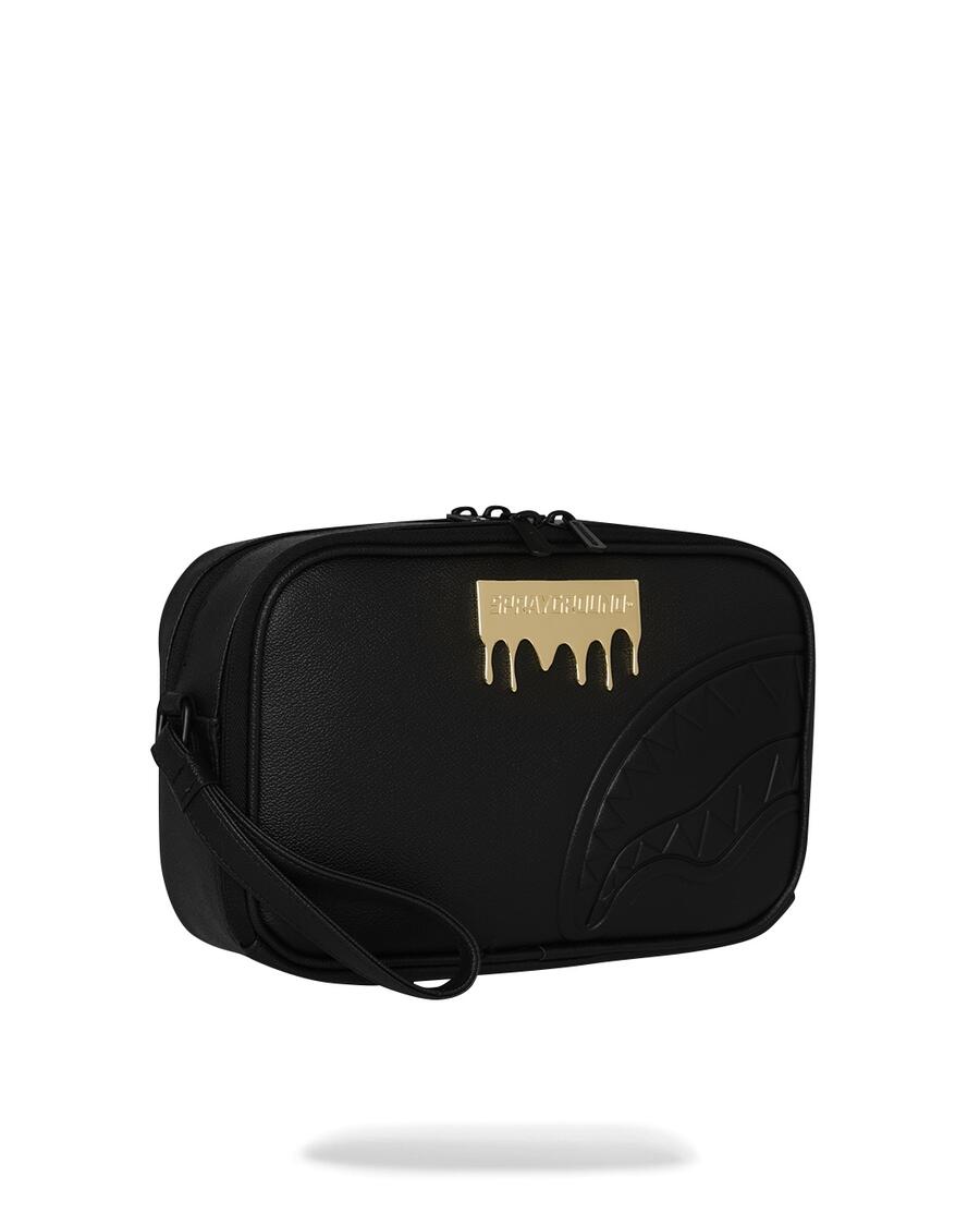 Sprayground Gold Brick Luxe Toiletry Brick