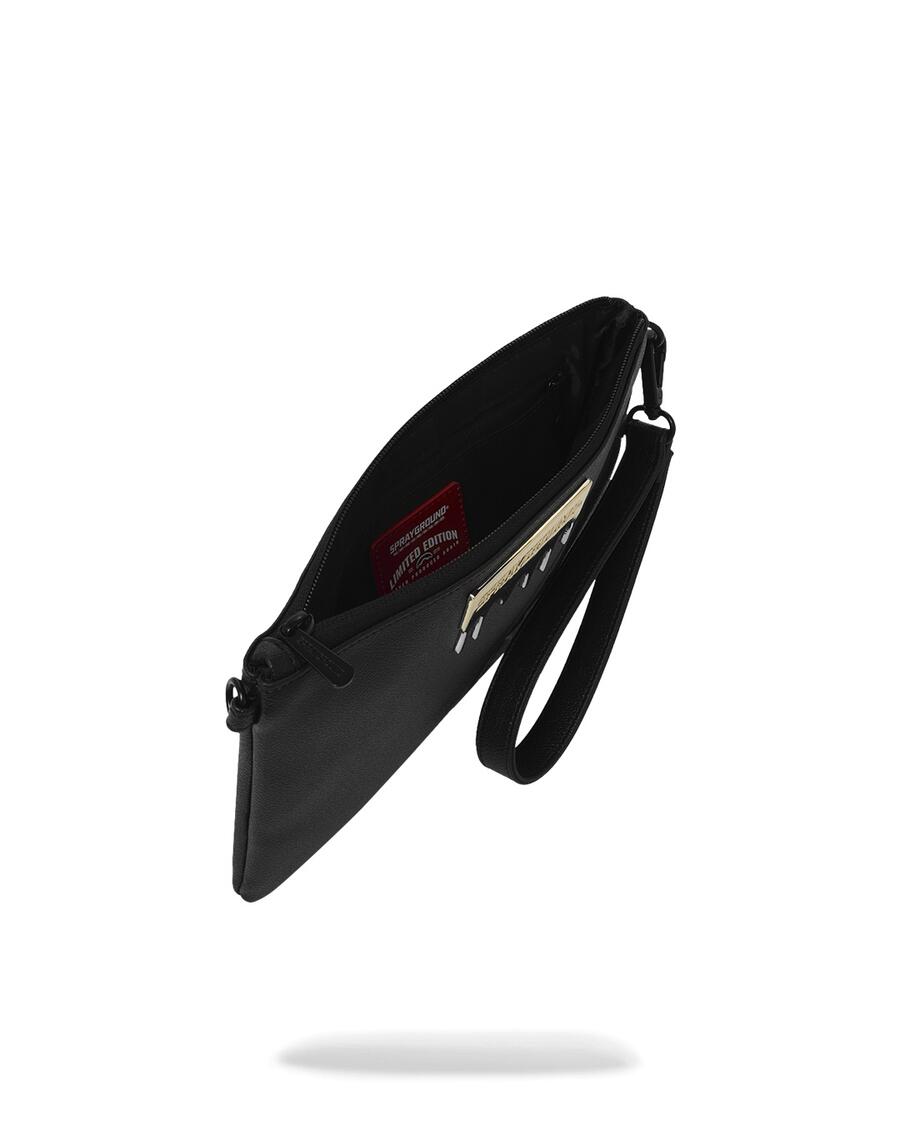 Sprayground Gold Brick Luxe Crossover Clutch