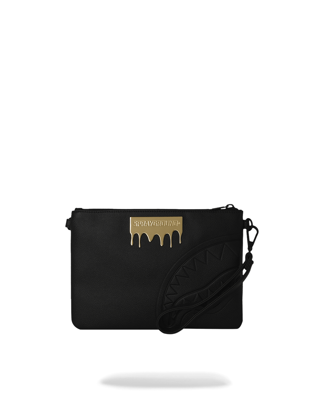 Sprayground Gold Brick Luxe Crossover Clutch