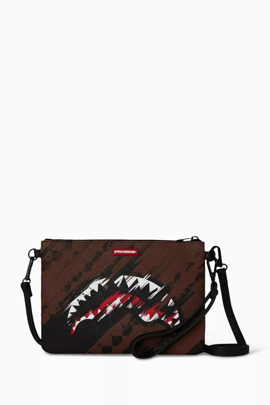 Sprayground Smeared Grunge Crossover Clutch