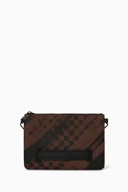 Sprayground Smeared Grunge Crossover Clutch