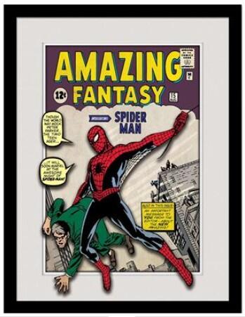 MARVEL: SPIDERMAN COMIC - Stampa da collezione 30 x 40 cm (con cornice)